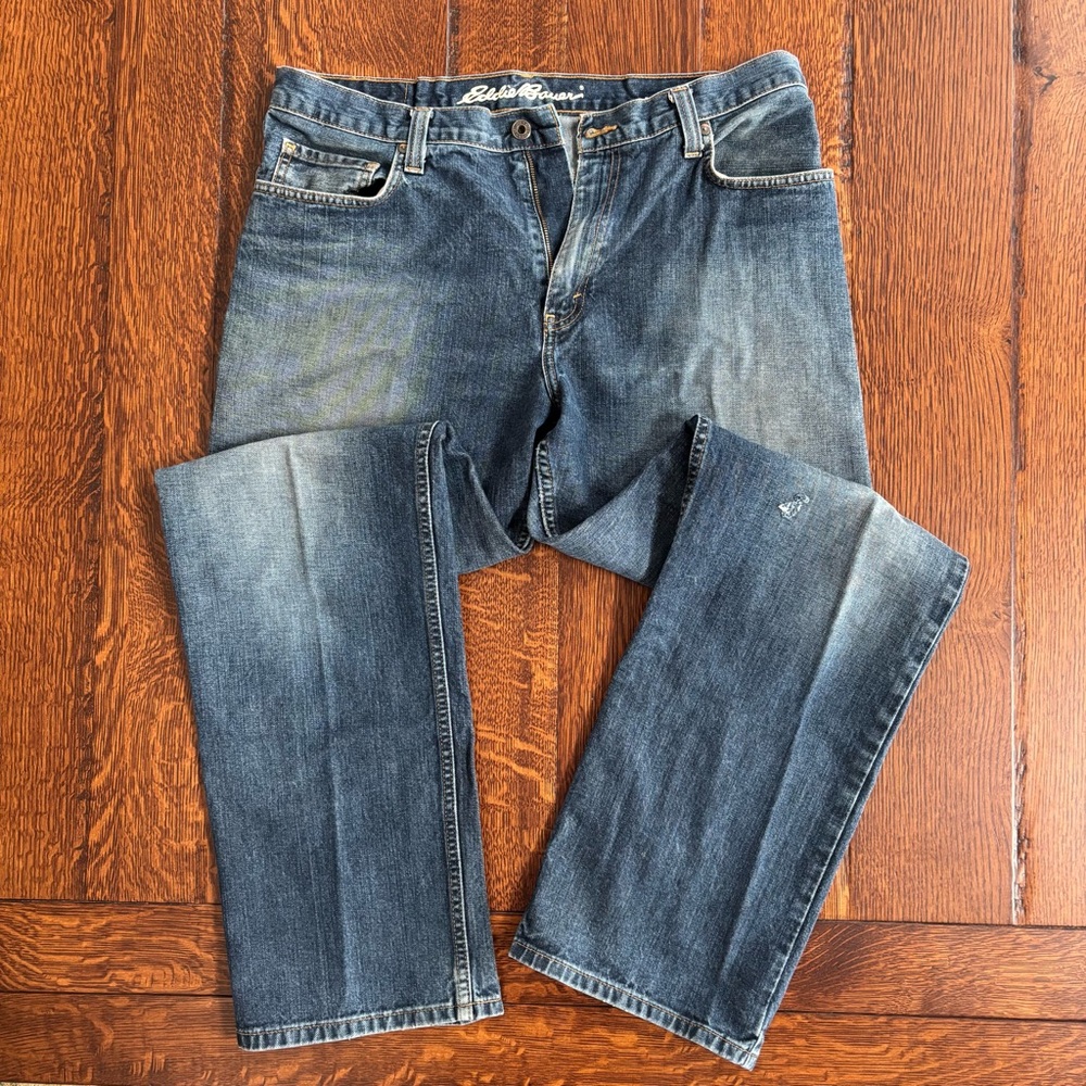 Eddie Bauer Relaxed Fit Blue Jeans W 35 L 34